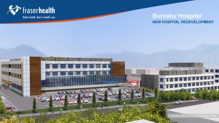 Burnaby Hospital Redevelopment. Source: Fraser Health website