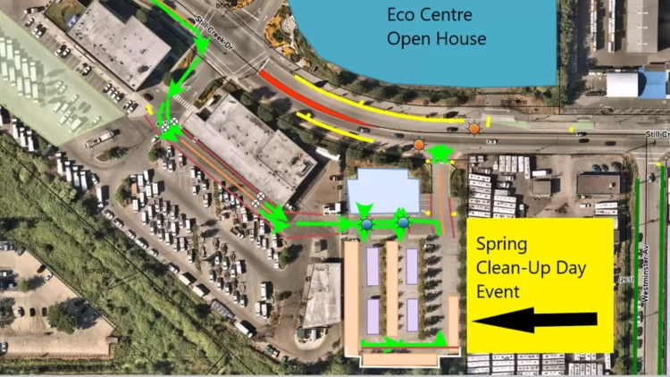 Spring Clean-Up Day Event Map. Source: City of Burnaby